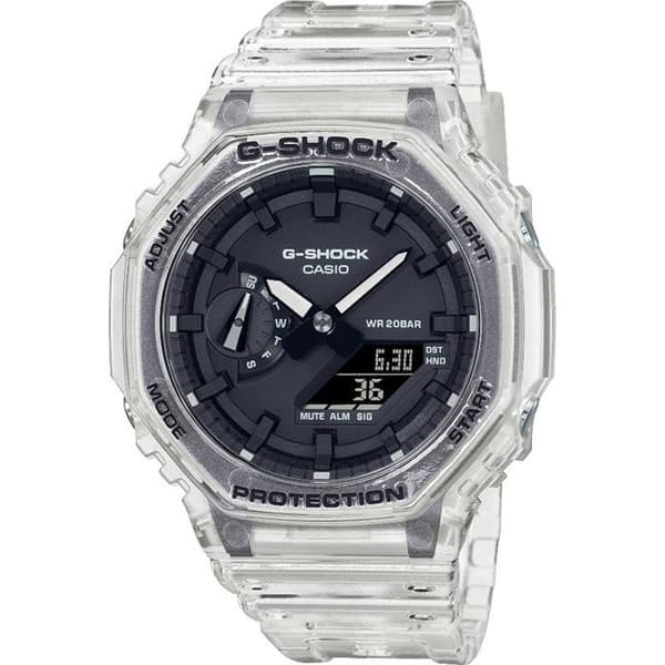 G-SHOCK Ur - CASIO - Stødsikker - Multifunktionel - Transparent hvid