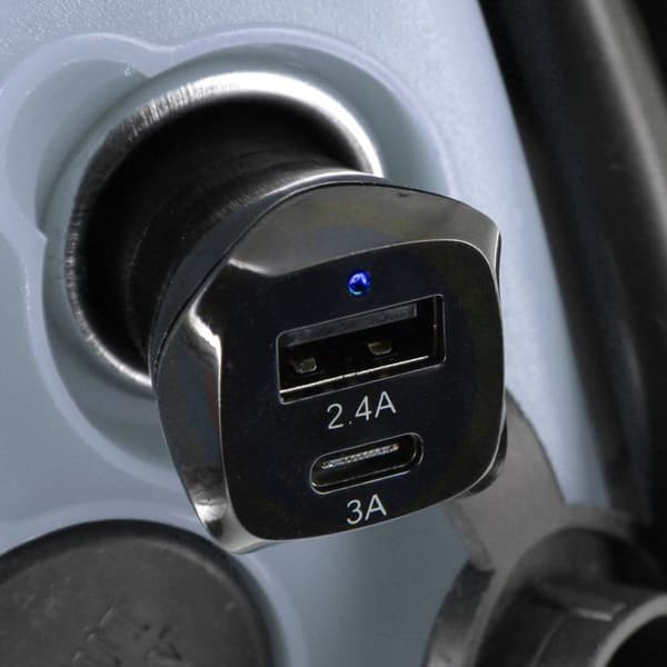 Pistorasia - AUTO T - 540128 - 12/24 V - USB - USB-C