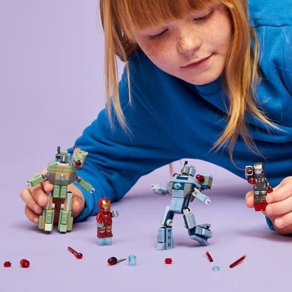 LEGO | Marvel 76320 Iron Man og War Machine vs. Hammers droner - Legetøj til 7-årige