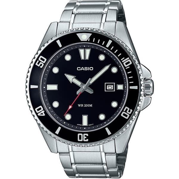 Ur - CASIO - MDV-107D - Herreur - Sort - Quartz - Analogt
