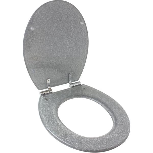 Toiletsæde - GELCO DESIGN - Magnetisk soft-close - Skimrende grå