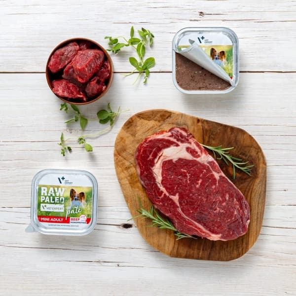 VETEXPERT Raw Paleo Pate Mini Adult Beef - våtfoder för hundar - 150 g