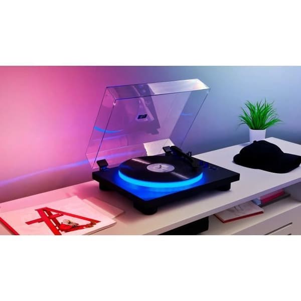 Levysoitin - BIGBEN INTERACTIVE - Valaistu levysoitin - Hihnaveto - Bluetooth - Valotehosteet