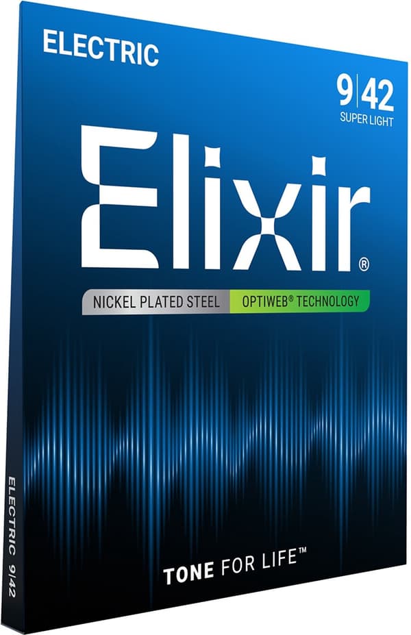 Elixir 12000 Super Light (9-42) PW - strängar för elgitarr