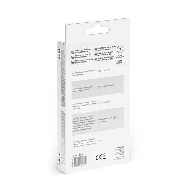 Savio AK-83 interfacekort/adapter RJ-45