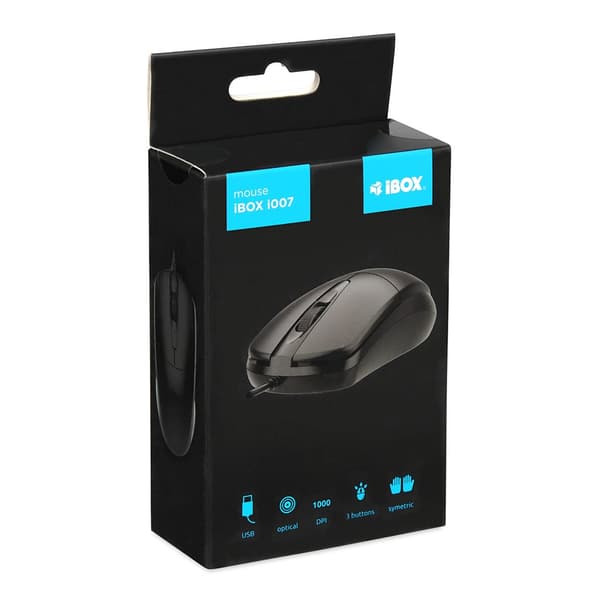 iBOX i007 kablet optisk mus, sort