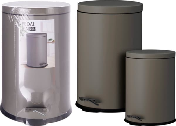 Excellent Houseware Pedalbinset 20L & 5L Brons