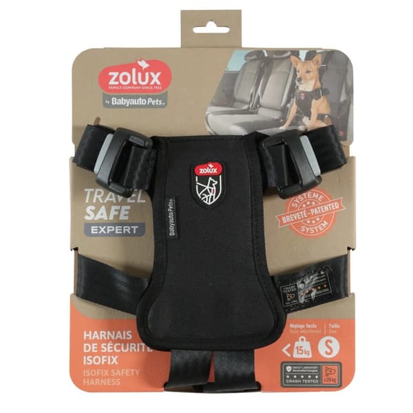 ZOLUX Travel Safe S sort - hundesele