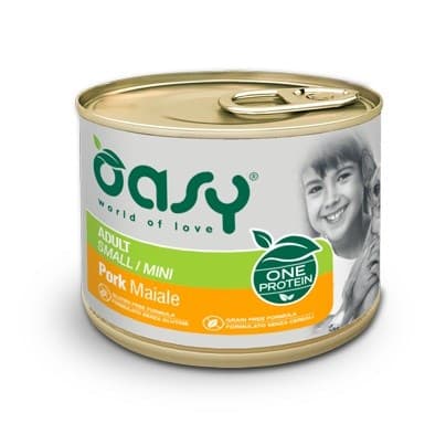 OASY One Protein Adult Small/Mini Svinekød - vådfoder til hunde - 200 g