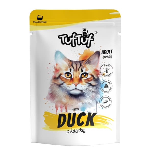 TUF TUF med and - vådfoder til katte - 300 g