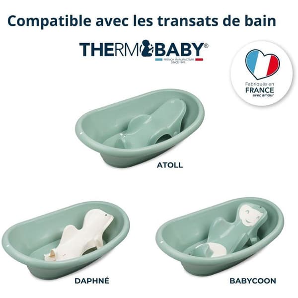 Badekarsæt - THERMOBABY - VASCO - Salviegrøn
