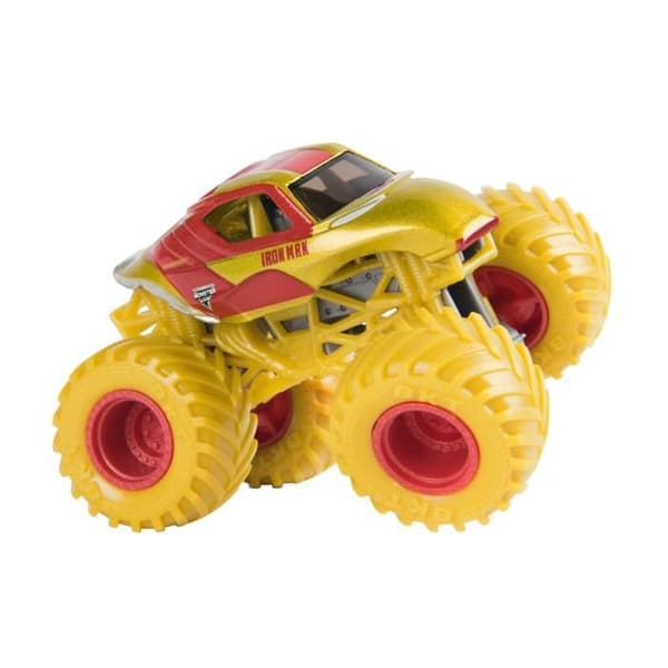 SPIN MASTER-PAKKE MED 5 MARVEL-SKULPULVEREDE KØRETØJER 1:64 Monster Jam