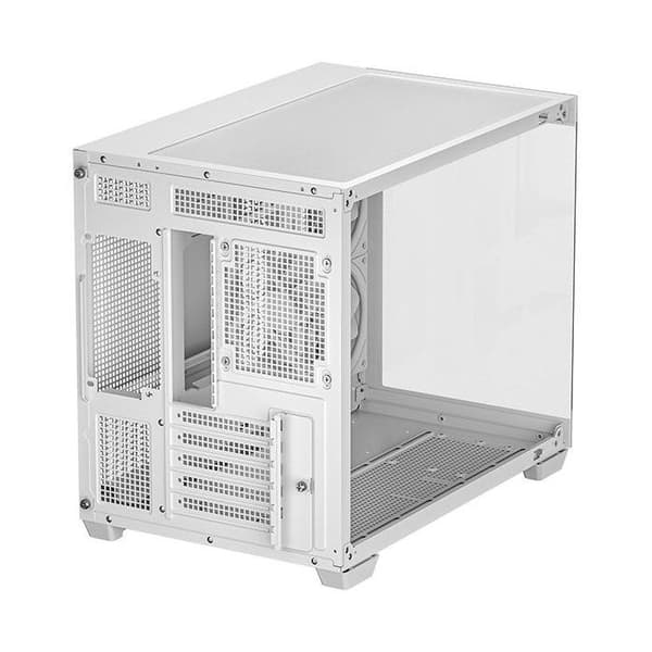 PC-chassi - DEEPCOOL - CG330 - Minitorn - Micro-ATX-formfaktor - Inkluderar 3 ARGB-fläktar - Vit