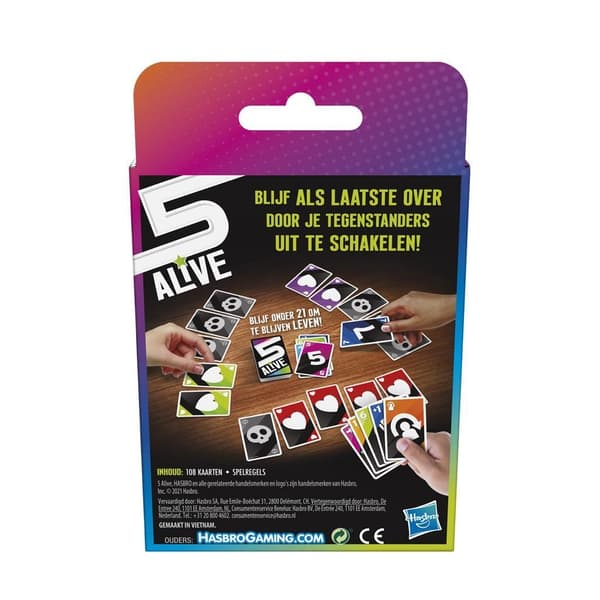 Hasbro Gaming 5 Alive Kortspil