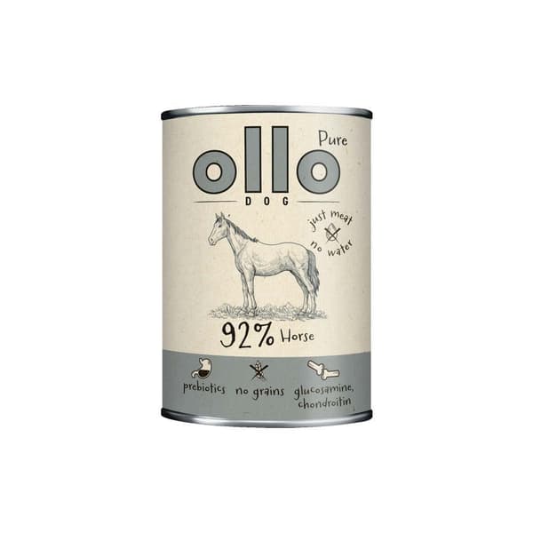 OLLO Pure Horse - vådfoder til hunde - 400 g