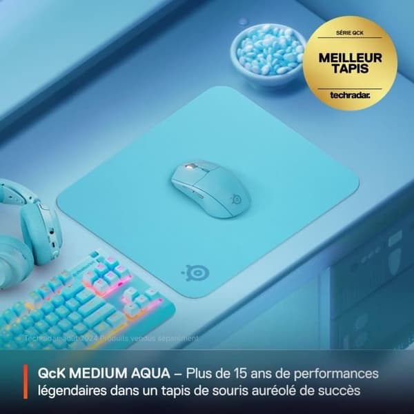 Gamingmusmatta - STEELSERIES - QcK M - Cyan
