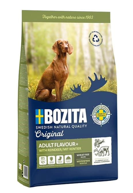 BOZITA Original Adult Flavour+ Rensdyr - tørfoder til hunde - 12 kg