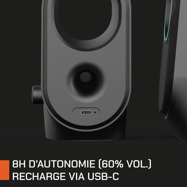 Bluetooth-gaminghögtalare - NOVA GAMING - Cygnus - RGB LED - Svart