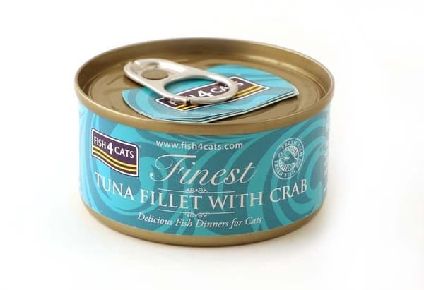 FISH4CATS Tunfilet med krabbe - vådfoder til katte - 70 g