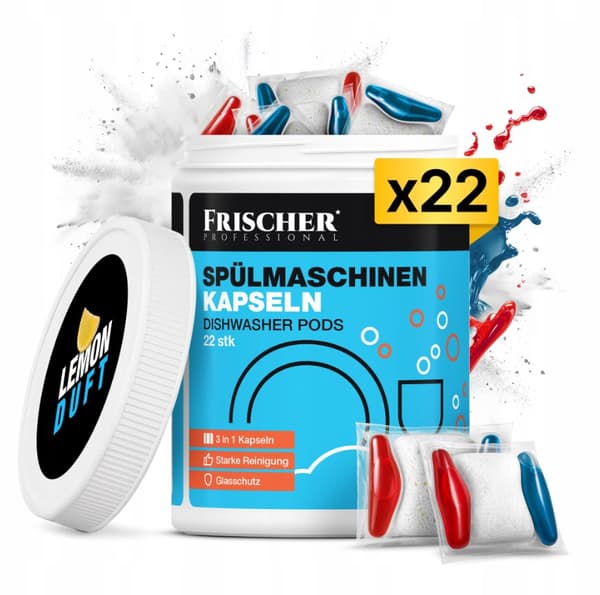 Frischer 3-i-1 diskmaskinskapslar, 22 st