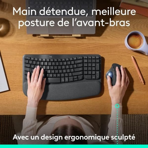 Mus - Trådlös - Logitech - Ergo M575S - Grafit