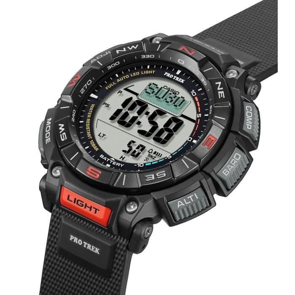 Klocka - CASIO - PRG-340-1ER - 54,7 mm - Svart