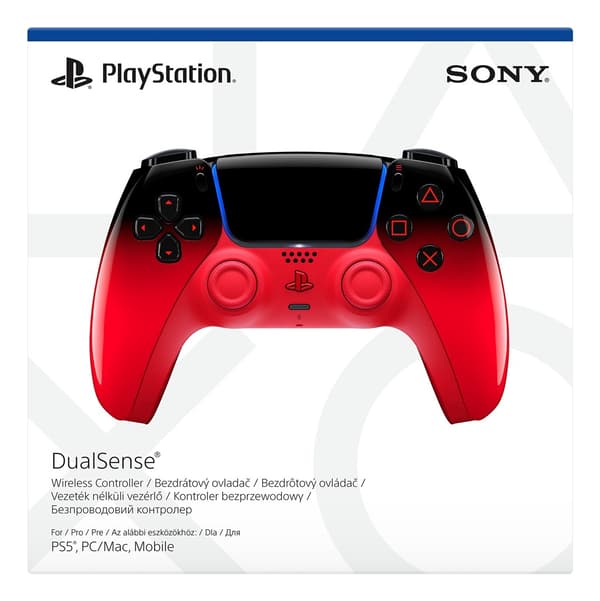 Sony DualSense Sort, Rød Bluetooth/USB Gamepad Analog/Digital PlayStation 5