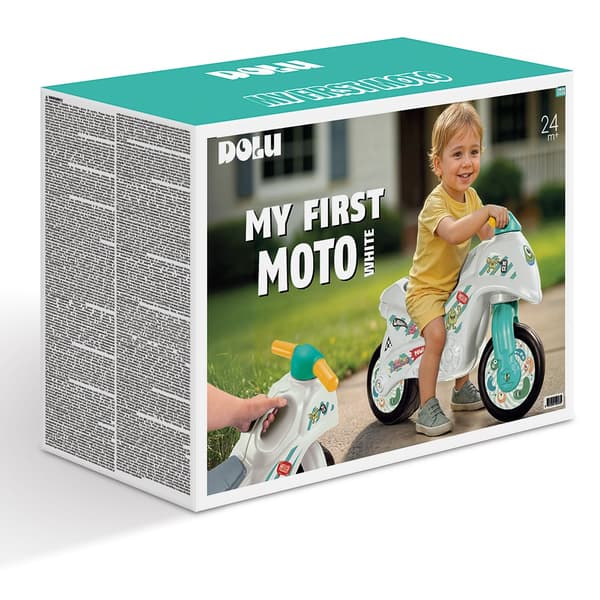 Dolu My First Moto Balancecykel Hvid/Sort