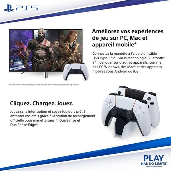 DualSense trådløs controller - hvid | PS5 og PC