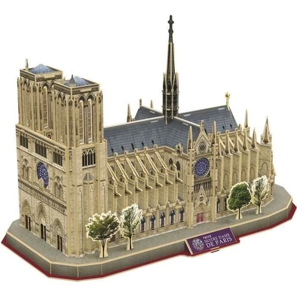 3D-pussel - Notre Dame de Paris - Byggspel - EXPLORA - 128 bitar - Från 8 år