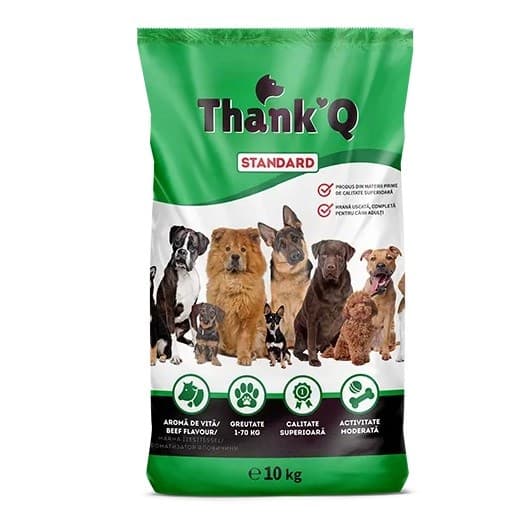 THANK'Q Standard Oksekød - tørfoder til hunde - 10 kg