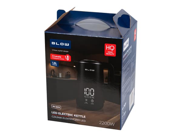 BLOW Sort elkedel med display 2200W BK-18PB