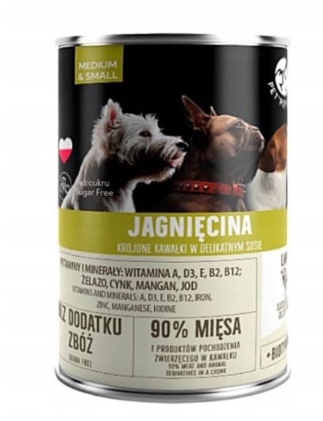 PET REPUBLIC Adult Medium & Small Lam - vådfoder til hunde - 400 g
