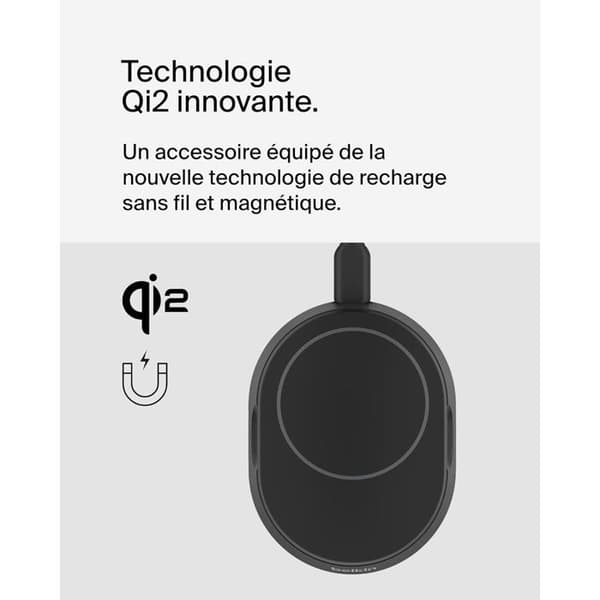 Magnetisk ladestation - BELKIN - Qi2 - 15W - Sort