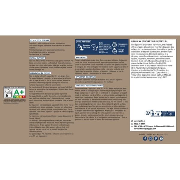 Multifunktionsmaling - Mocha Beige - RAL 1019 - Mat - Ripolin - 2L