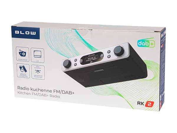 FM/DAB+ BLOW RK2 köksradio, silver