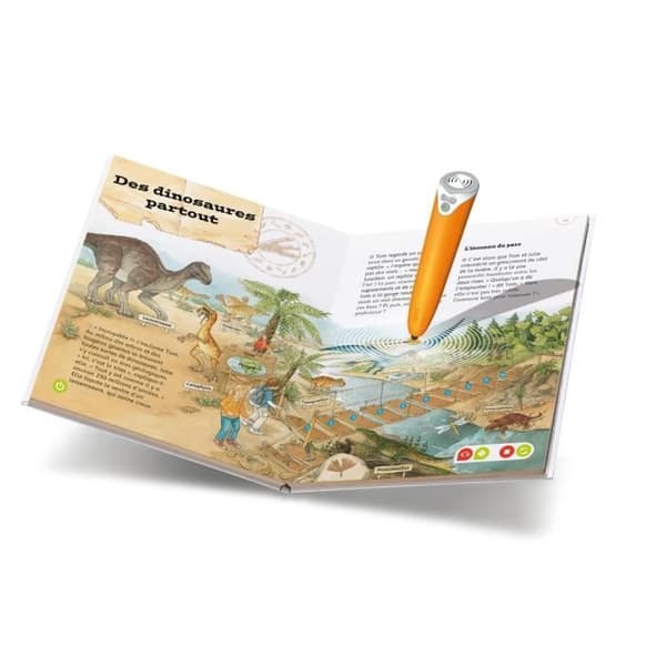 tiptoi, interaktiivinen kirja, Destination Knowledge Dinosaurs, 7 vuotta vanha, Ravensburger
