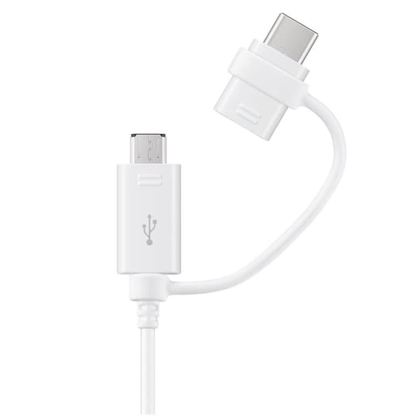 Samsung EP-DG930 USB-kabel 1,5 m USB 2.0 USB A USB C/Micro-USB B Hvid