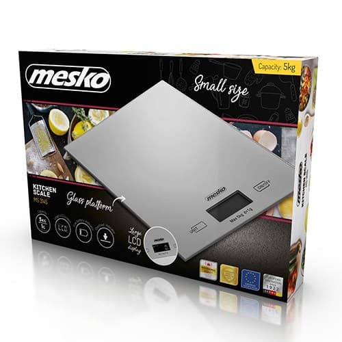 Mesko MS 3145 Elektronisk köksvåg Grå Bänkskiva Rektangulär