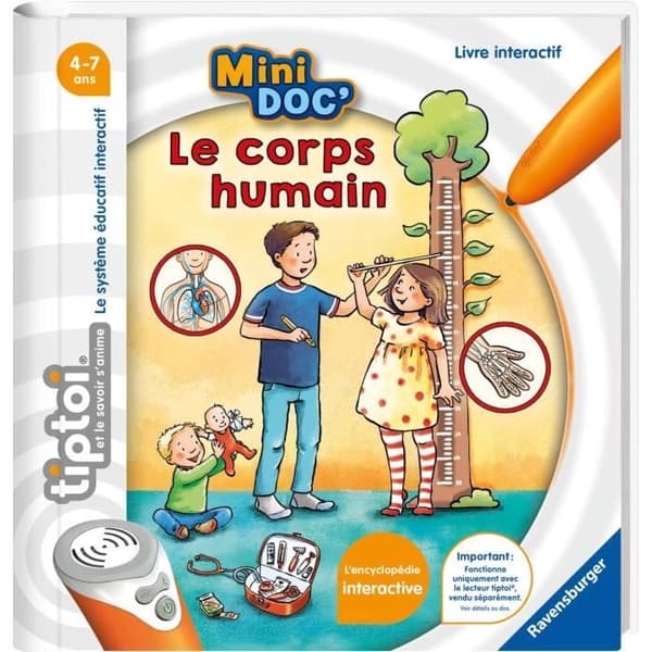 tiptoi, Interaktiv bok, Mini Doc' Människokroppen, 4 år, 13099019, Ravensburger