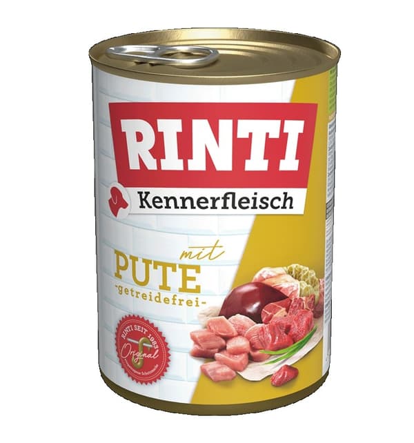 RINTI Kennerfleisch Tyrkiet - vådt hundefoder - 400g
