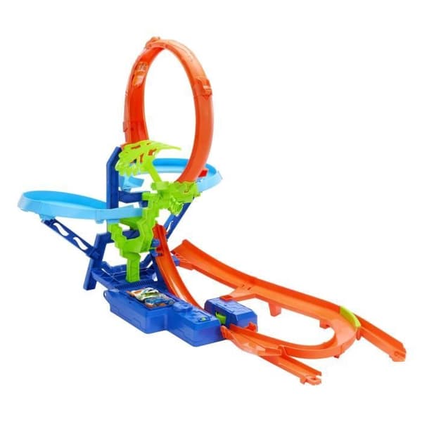 Hot Wheels - Multi Crash Track - Moottoroitu tehostussarja ja auto - Hot Wheels - JFD12