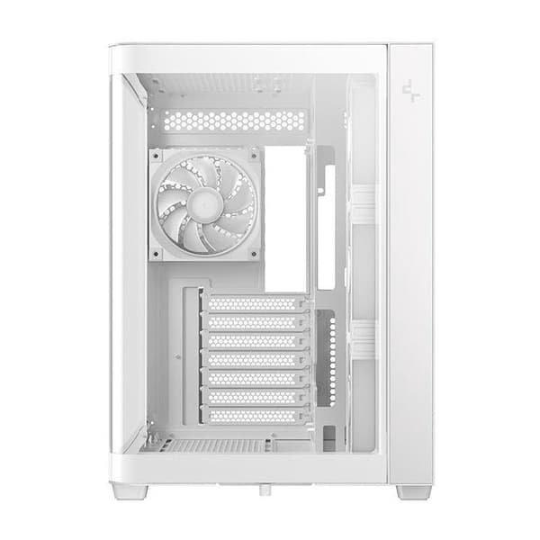 PC-chassi - DEEPCOOL - CG530U 4F - Midi-tower - Micro-ATX-formfaktor - Inkluderar 4 ARGB-fläktar - Vit