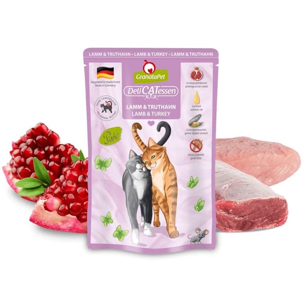 GRANATAPET DeliCATessen Lam og kalkun - vådfoder til katte - 85 g