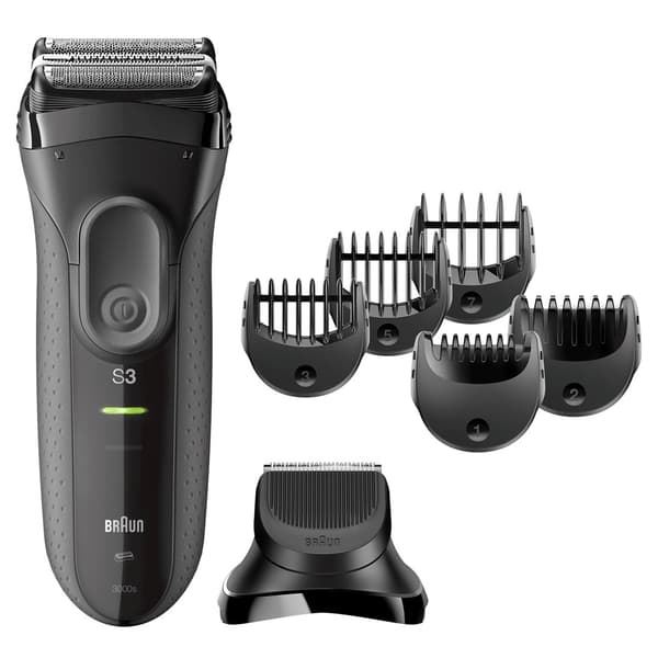 Braun 3000BT Foliebarbermaskine Trimmer Sort, Grå