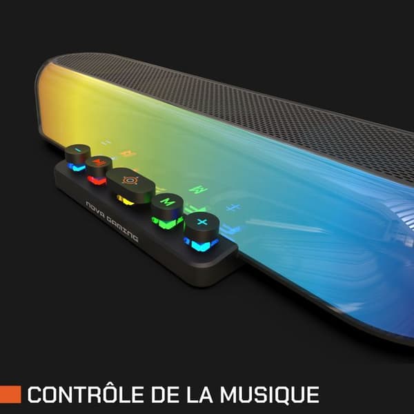 Gaming soundbar - NOVA GAMING - Ursae - RGB LED - Sort