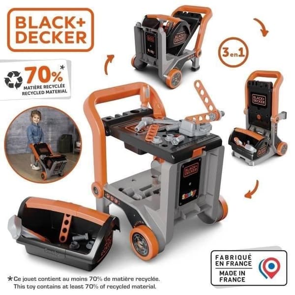 SMOBY - Black+Decker - Handkärra - från 3 år