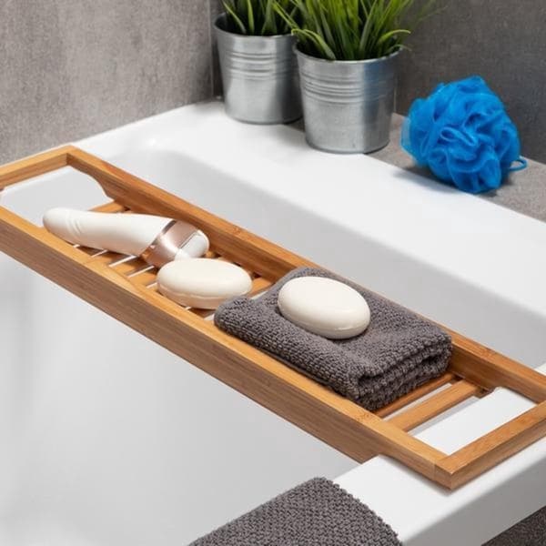 Bathroom Solutions Badrumsställ i bambu 64x15 cm