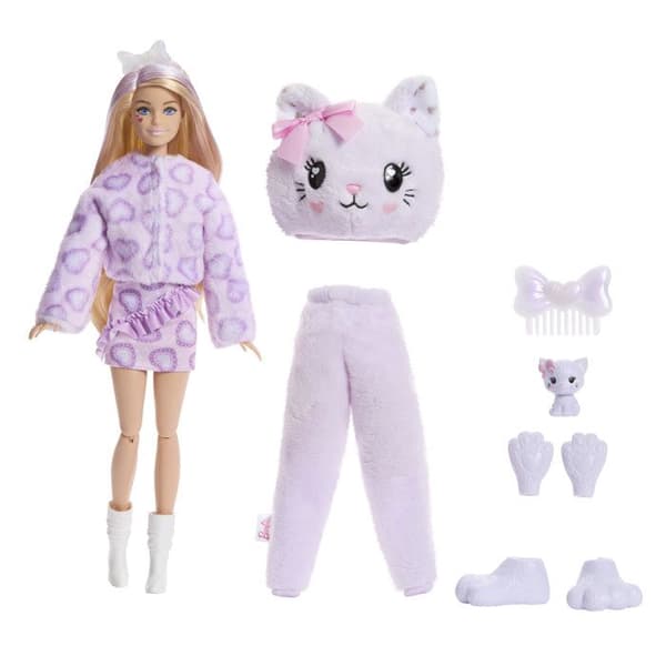 Sød afsløring - Lilla kat - Barbie - JJP64