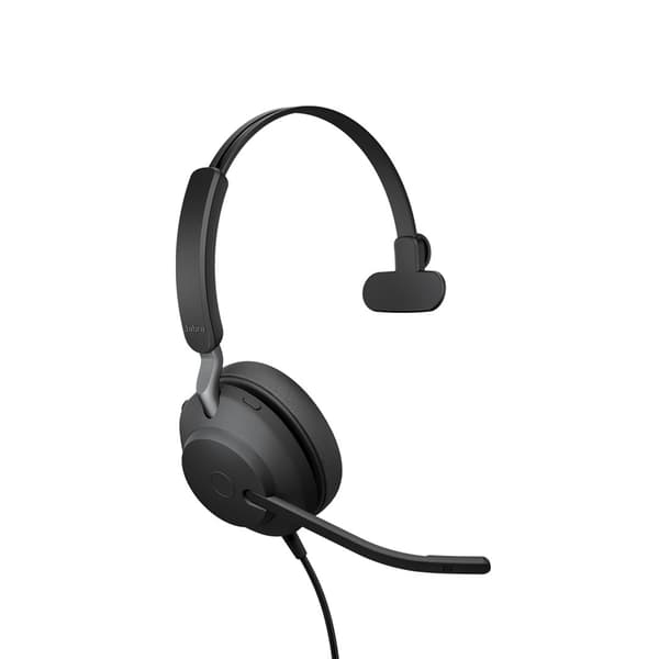 Jabra Evolve2 40 MS Mono USB-A - kablede over-ear hovedtelefoner, sort